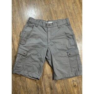 Carhartt Work Cargo Shorts Mens 32 Gray Ripstop Rugged Flex Relaxed Fit 104727